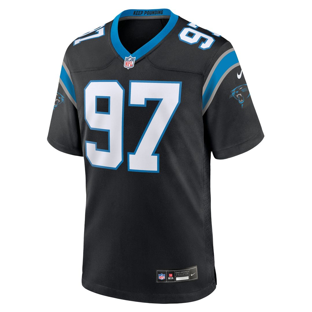 Bobby Brown III Carolina Panthers Nike Black Team Game Jersey