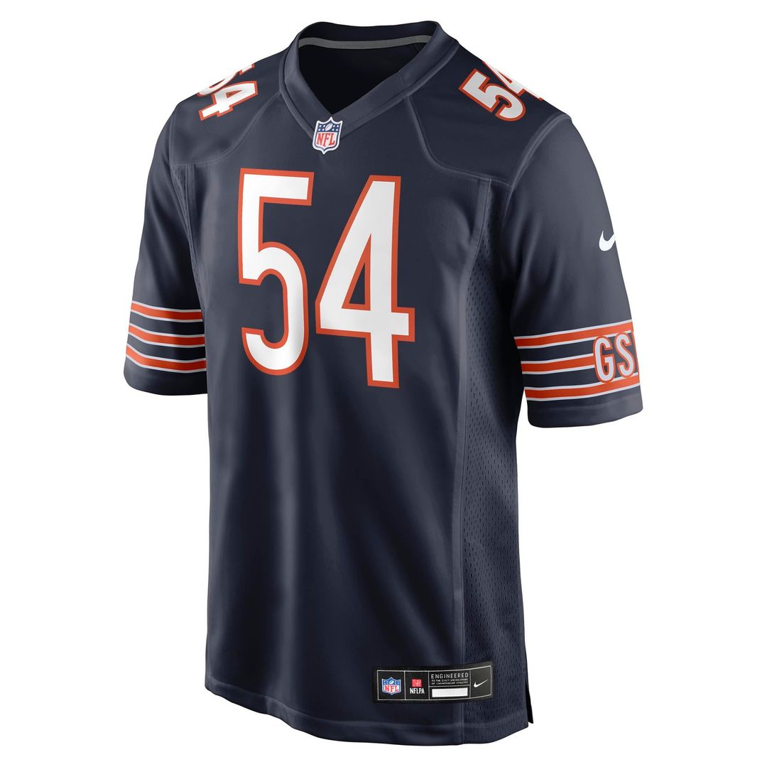 Logan Jones Chicago Bears Nike Navy Team Game Jersey