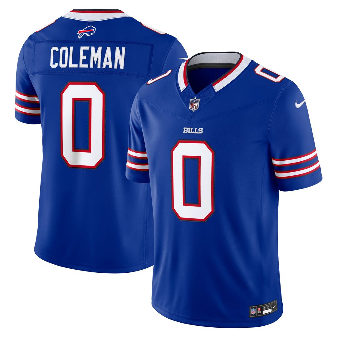 Keon Coleman Buffalo Bills Nike Royal Team Vapor F.U.S.E. Stitched Limited Jersey