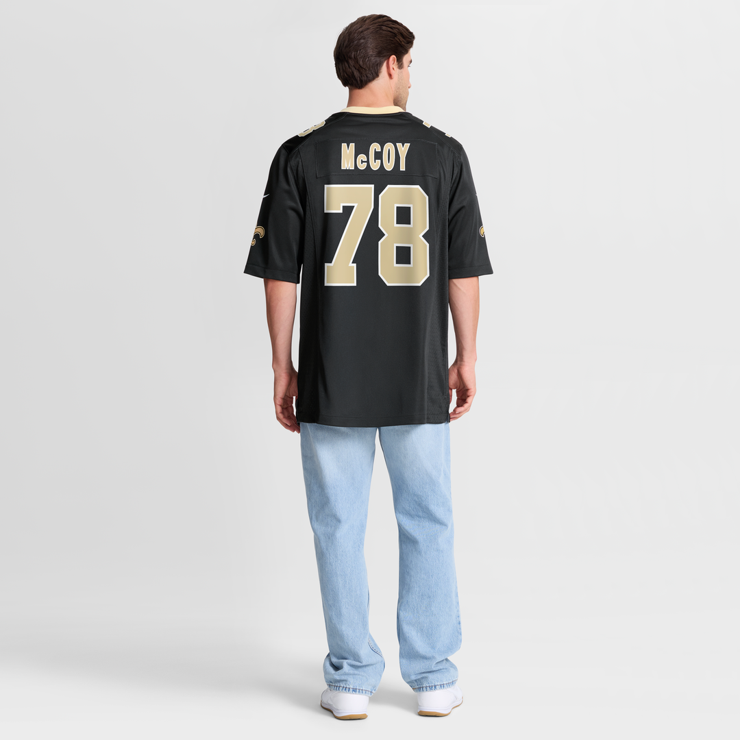 Erik McCoy New Orleans Saints Nike Black Game Jersey