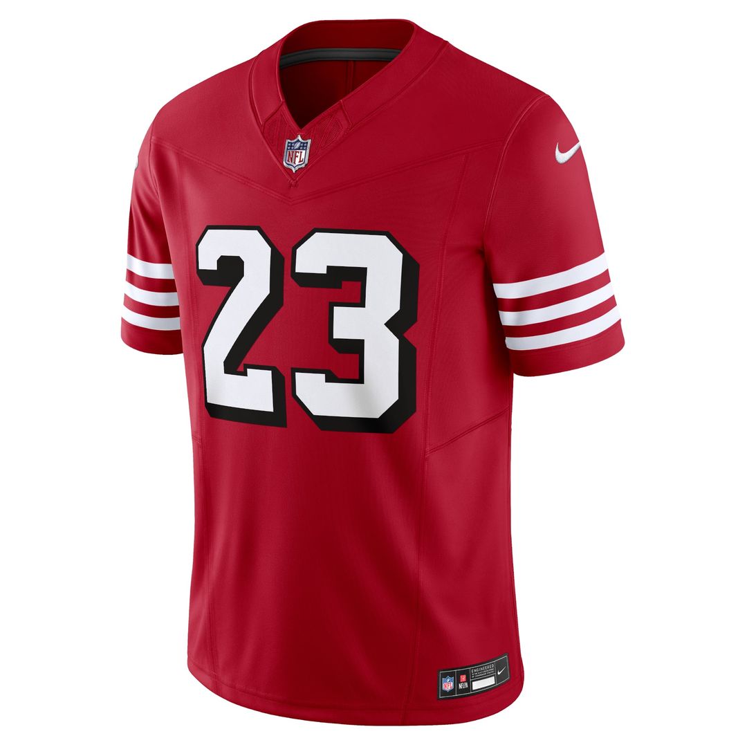 Christian McCaffrey San Francisco 49ers Nike Scarlet Vapor F.U.S.E. Limited Jersey