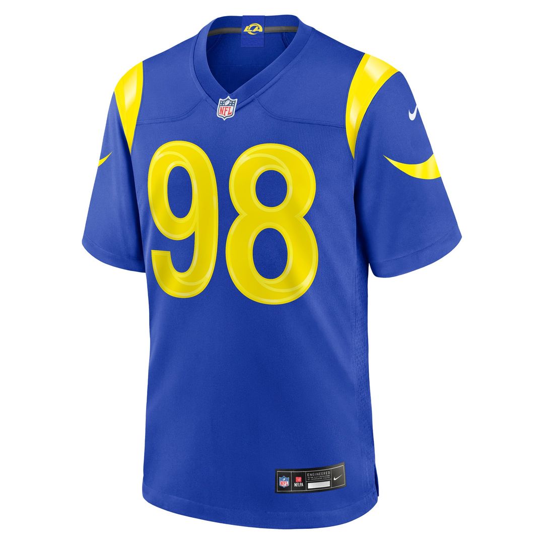 Jaxson Moi Los Angeles Rams Nike Royal Game Jersey