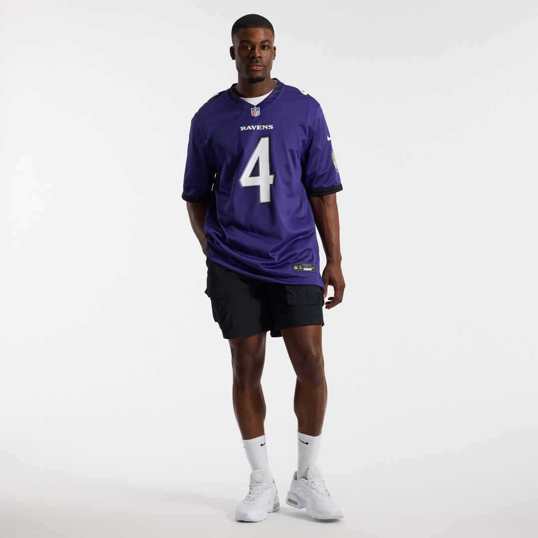 Zay Flowers Baltimore Ravens Nike Purple Team Game Jersey