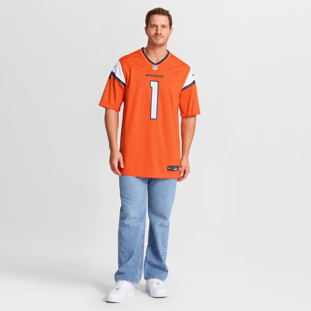 Evan Engram Denver Broncos Nike Orange Team Game Jersey