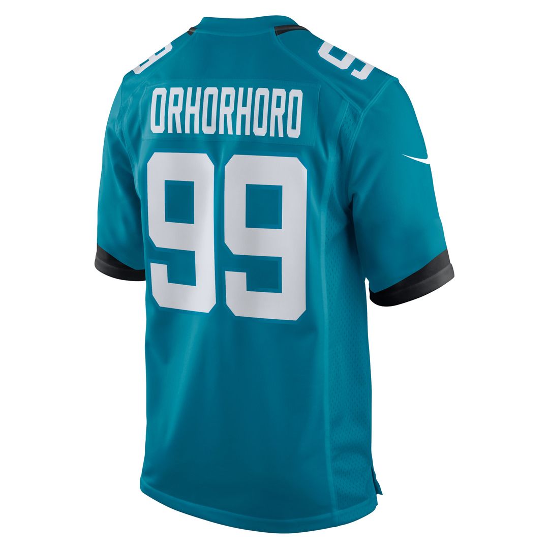 Ruke Orhorhoro Jacksonville Jaguars Nike Teal Team Game Jersey