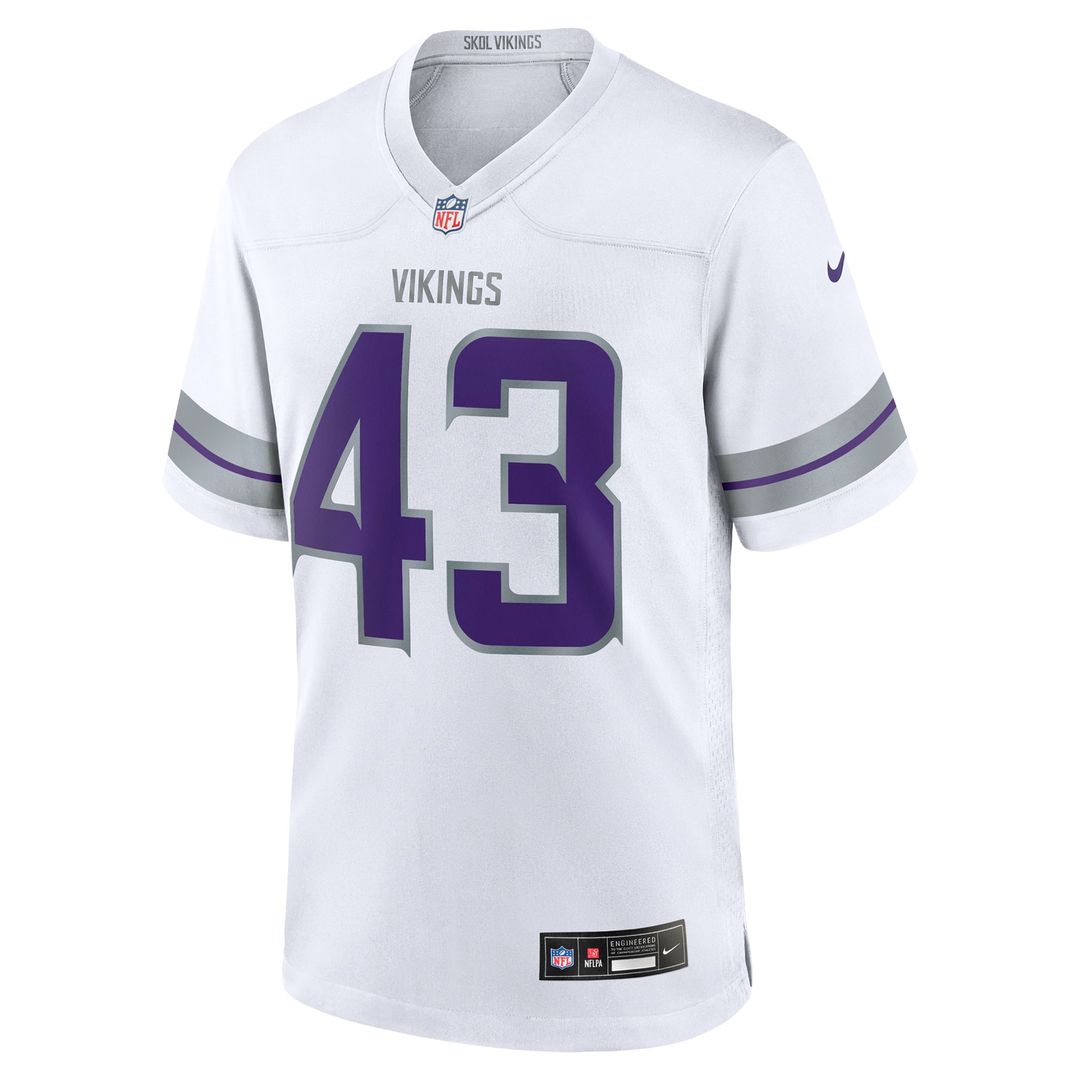 Andrew Van Ginkel Minnesota Vikings Nike Purple Team Game Jersey