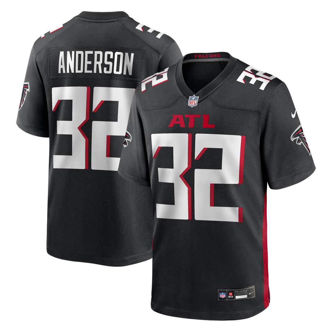 Jamal Anderson Atlanta Falcons Nike Black Game Retired Player Jersey