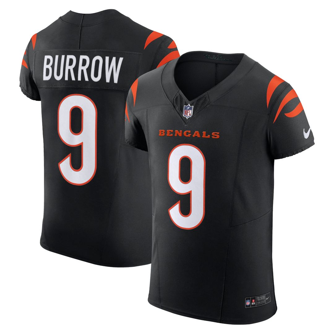 Joe Burrow Cincinnati Bengals Nike Black Team Vapor F.U.S.E. Elite Jersey