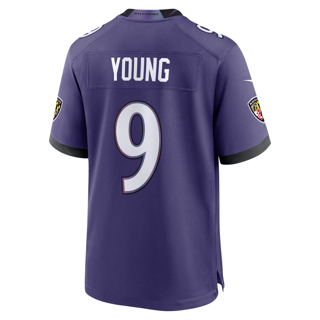Zion Young Baltimore Ravens Nike Purple Team Game Jersey