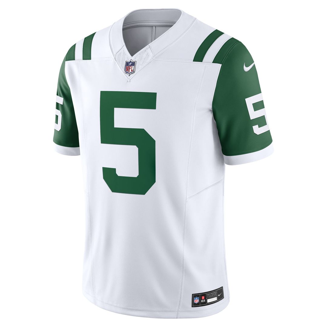 Garrett Wilson New York Jets Nike White Classic Alternate Vapor F.U.S.E. Limited Jersey