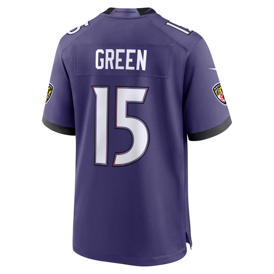 Mike Green Baltimore Ravens Nike Purple Team Game Jersey