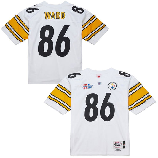 Hines Ward Pittsburgh Steelers Mitchell & Ness White 2005 Authentic Throwback Retired Player Jersey