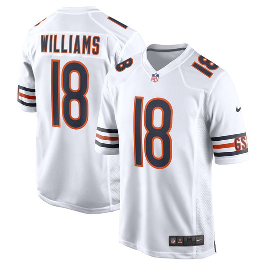 Caleb Williams Chicago Bears Nike White First Round Pick Player Game Jersey