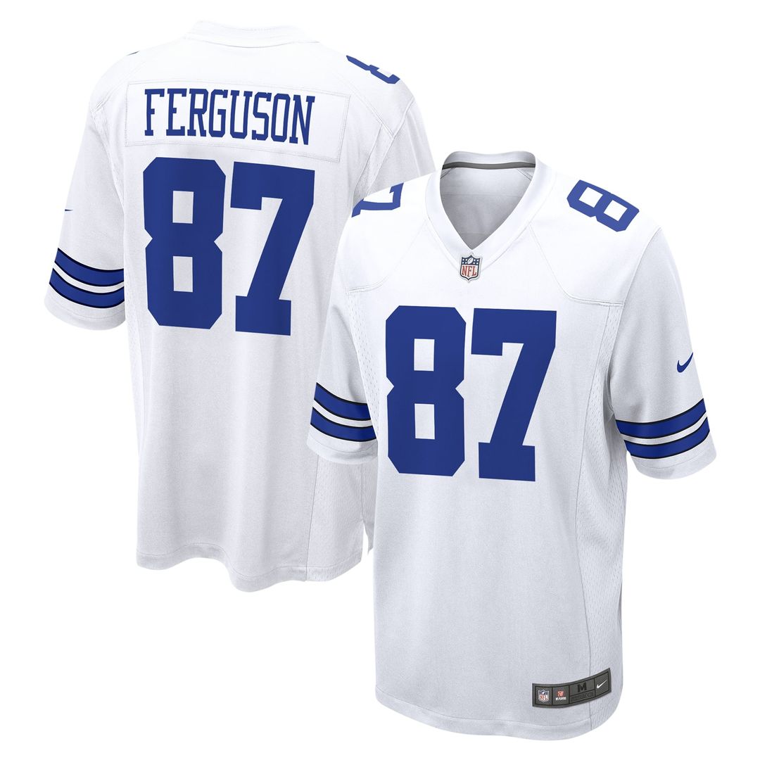 Jake Ferguson Dallas Cowboys Nike Navy Team Game Jersey