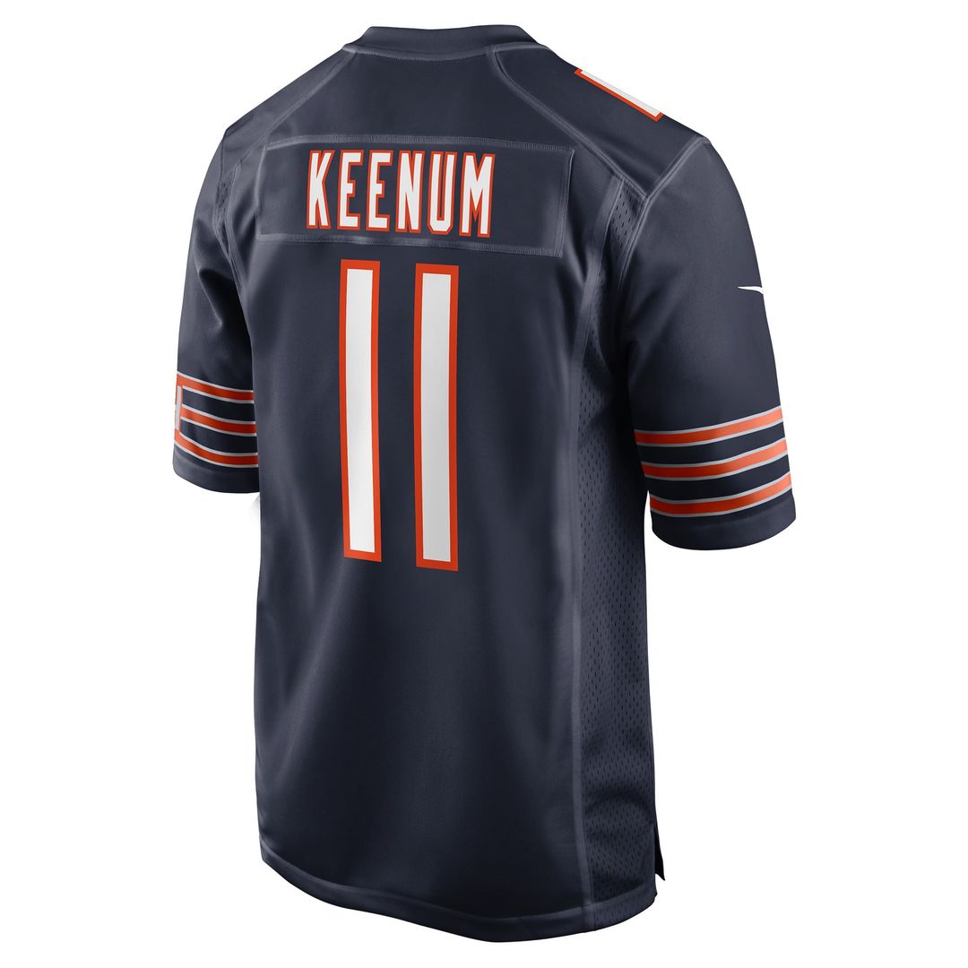 Case Keenum Chicago Bears Nike Navy Team Game Jersey