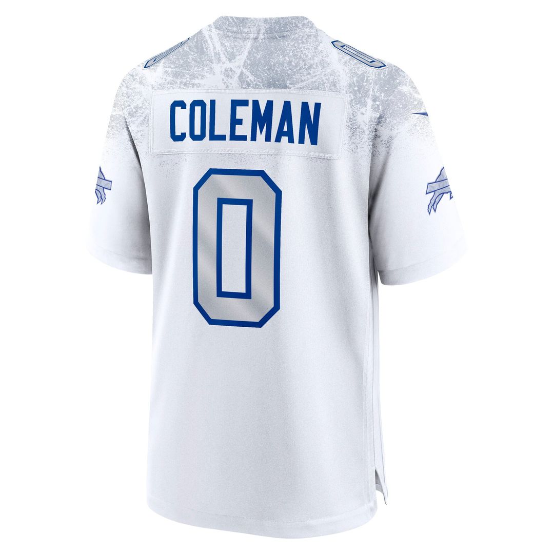 Keon Coleman Buffalo Bills Nike White Rivalries Collection Game Jersey