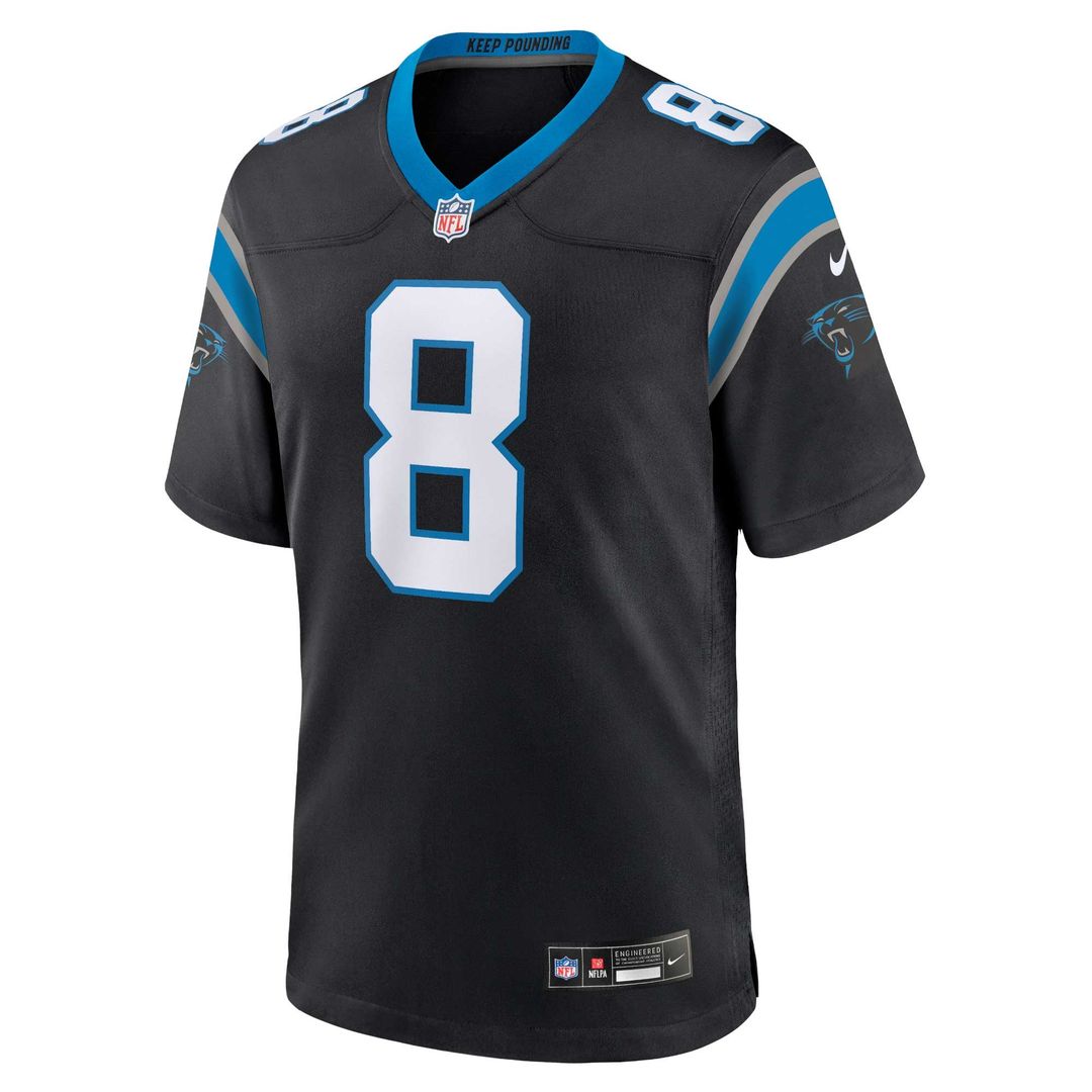 Jaycee Horn Carolina Panthers Nike Black Game Jersey