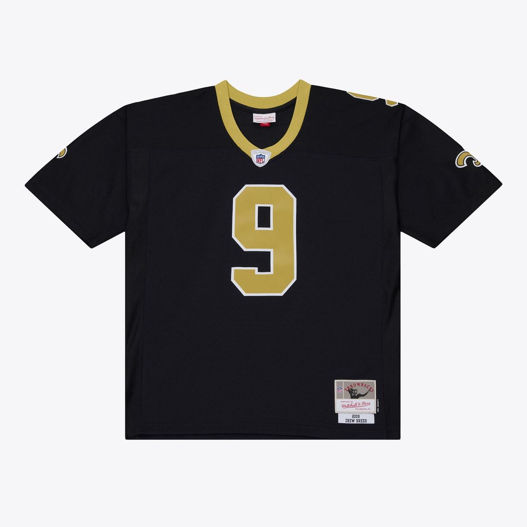 Drew Brees New Orleans Saints Mitchell & Ness Black 2009 Legacy Jersey
