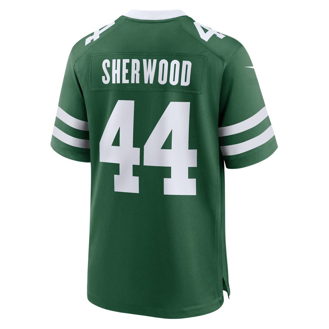 Jamien Sherwood New York Jets Nike Legacy Green Team Game Jersey
