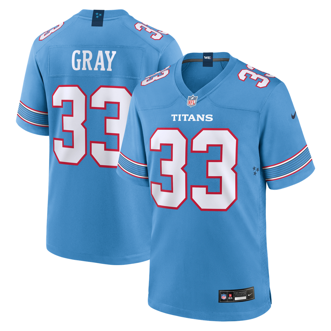 Cedric Gray Tennessee Titans Nike Light Blue Game Jersey