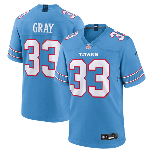 Cedric Gray Tennessee Titans Nike Light Blue Game Jersey
