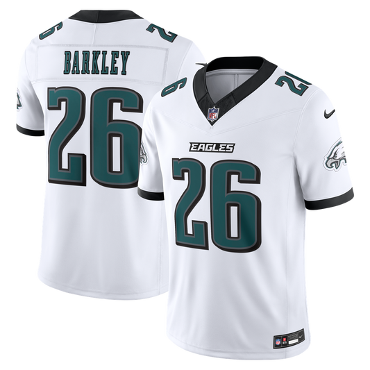 Saquon Barkley Philadelphia Eagles Nike White Vapor F.U.S.E. Stitched Limited Jersey