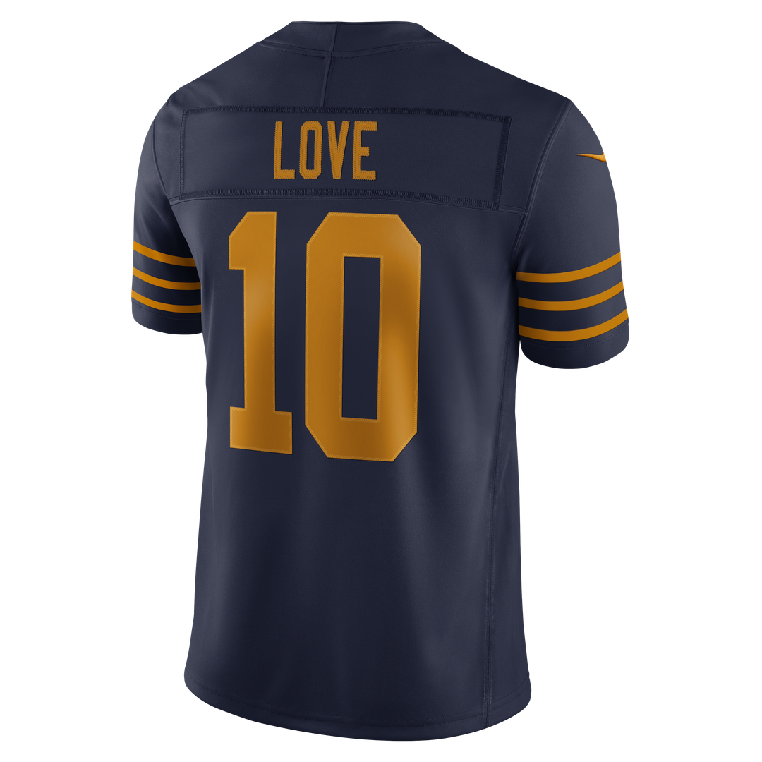 Jordan Love Green Bay Packers Nike Navy Alternate Vapor F.U.S.E. Stitched Limited Jersey