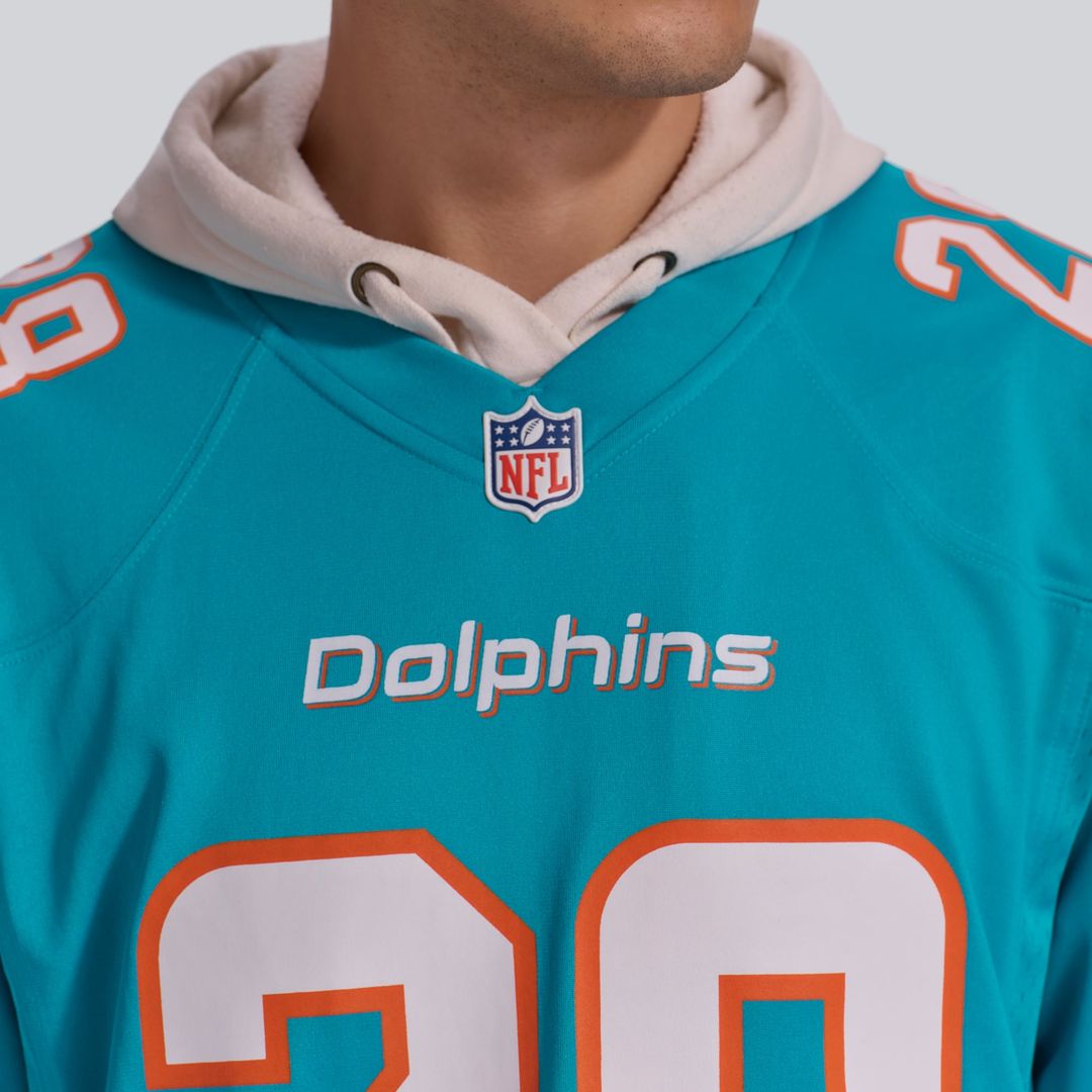 De’Von Achane Miami Dolphins Nike Aqua Player Game Jersey