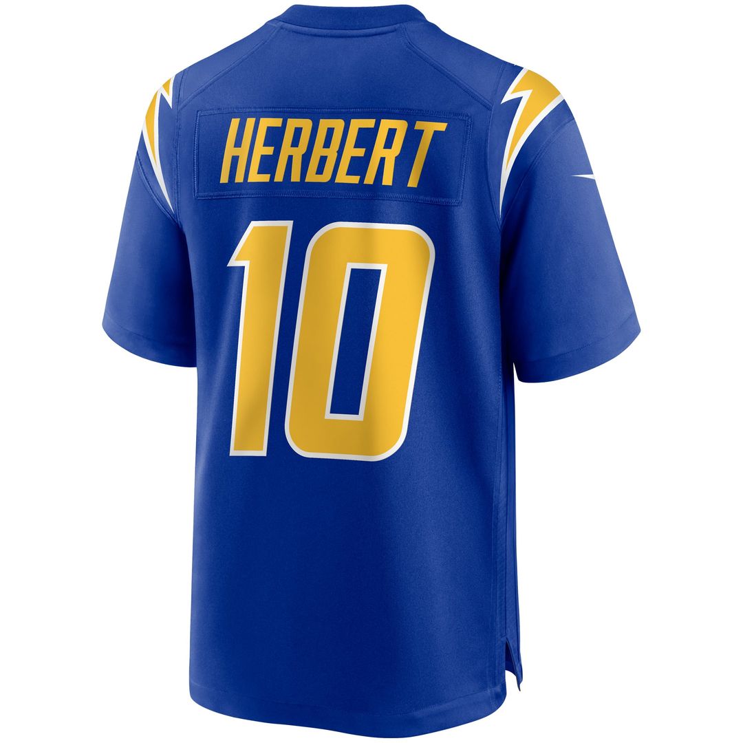 Justin Herbert Los Angeles Chargers Nike Navy Alternate Game Jersey