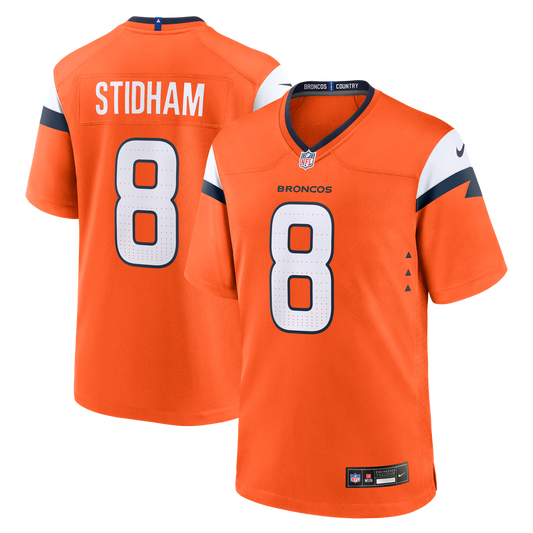 Jarrett Stidham Denver Broncos Nike Orange Team Game Jersey