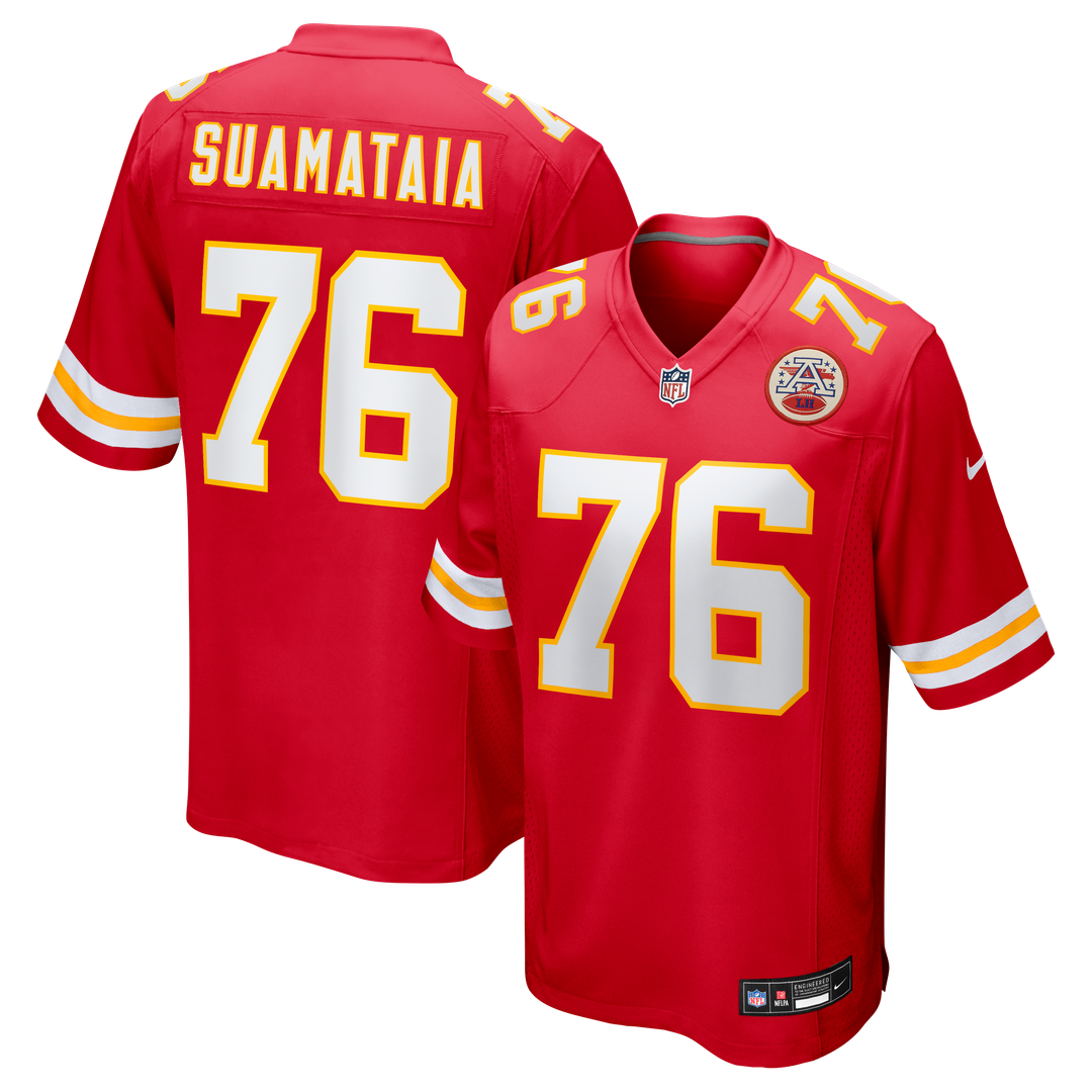 Kingsley Suamataia Kansas City Chiefs Nike Red Game Jersey