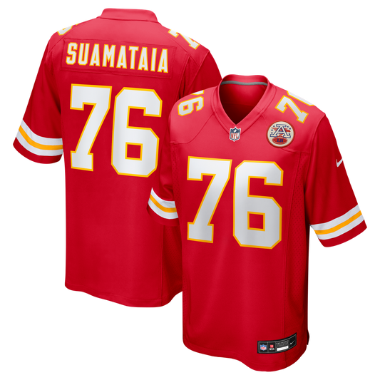 Kingsley Suamataia Kansas City Chiefs Nike Red Game Jersey