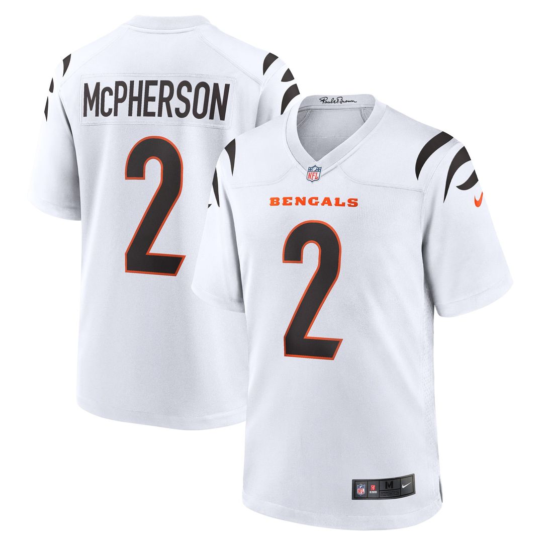 Evan McPherson Cincinnati Bengals Nike White Game Player Jersey
