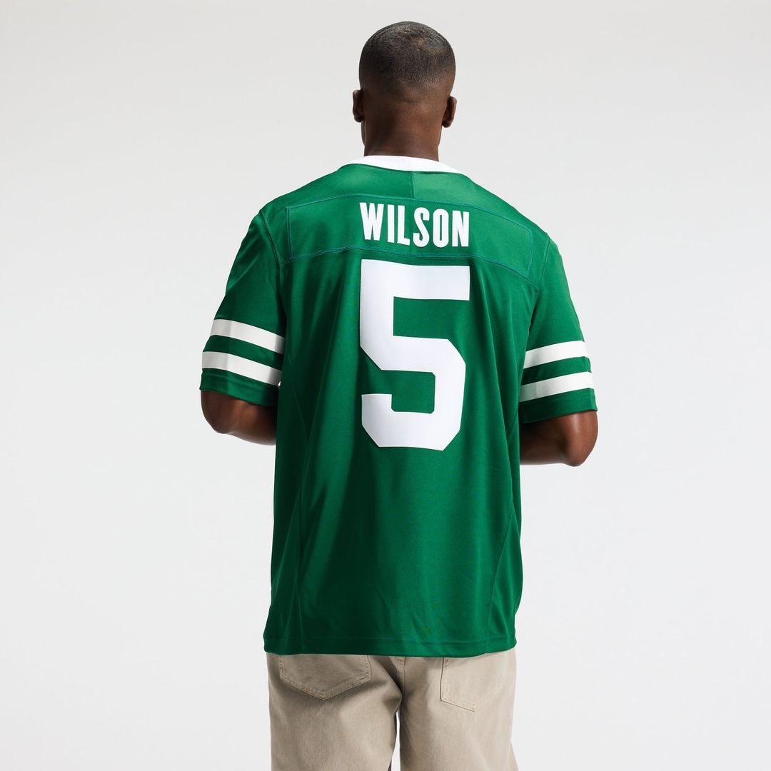 Garrett Wilson New York Jets Nike Legacy Green Team Vapor F.U.S.E. Stitched Limited Jersey