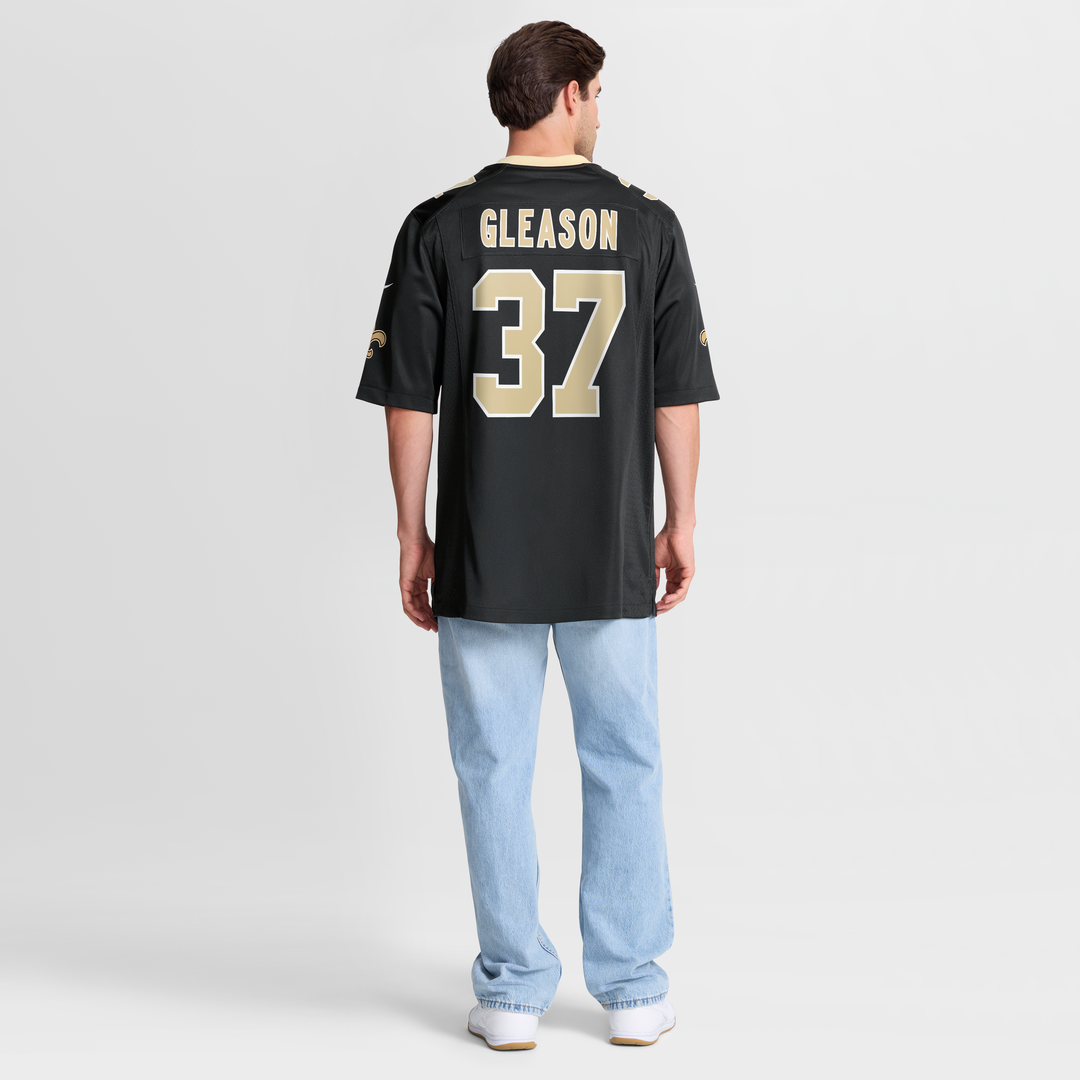 Steve Gleason New Orleans Saints Nike Black Game Retired Player Jersey
