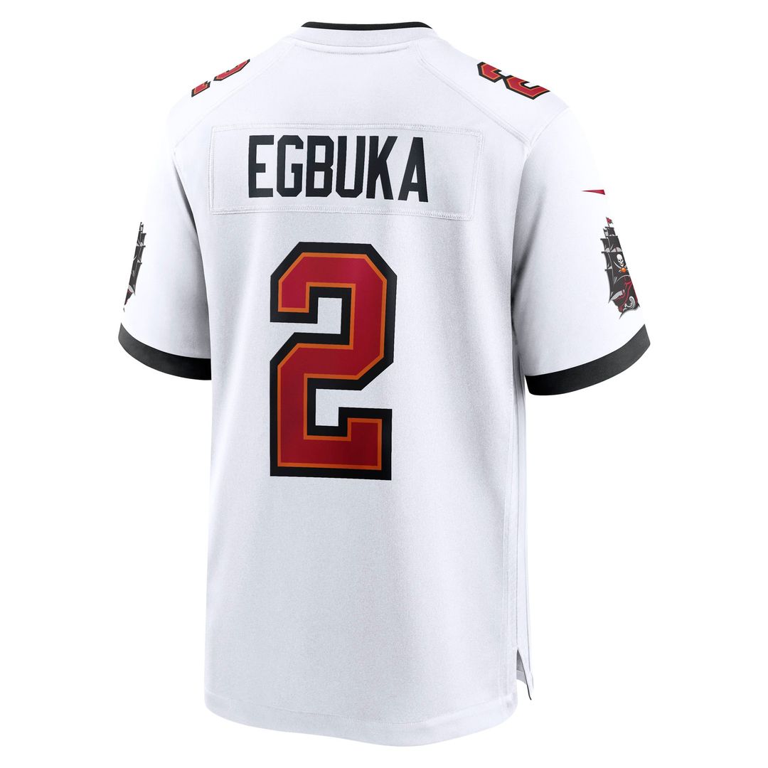 Emeka Egbuka Tampa Bay Buccaneers Nike White Game Jersey