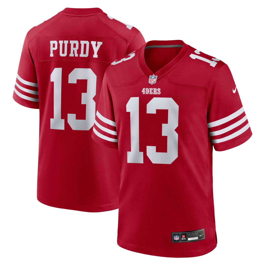 Brock Purdy San Francisco 49ers Nike Scarlet Game Player Jersey