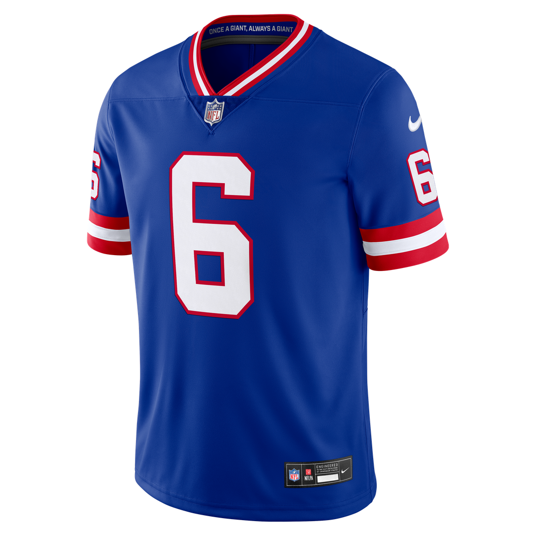 Jaxson Dart New York Giants Nike Royal Legacy Vapor Untouchable Stitched Limited Jersey