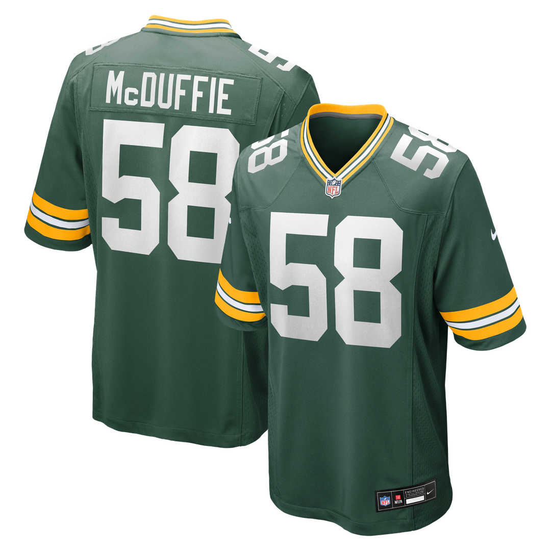 Isaiah McDuffie Green Bay Packers Nike Green Game Jersey