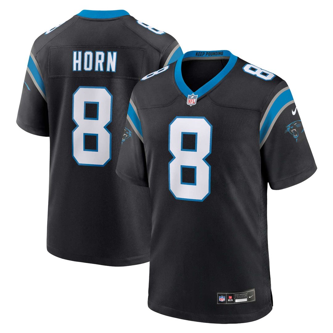 Jaycee Horn Carolina Panthers Nike Black Game Jersey