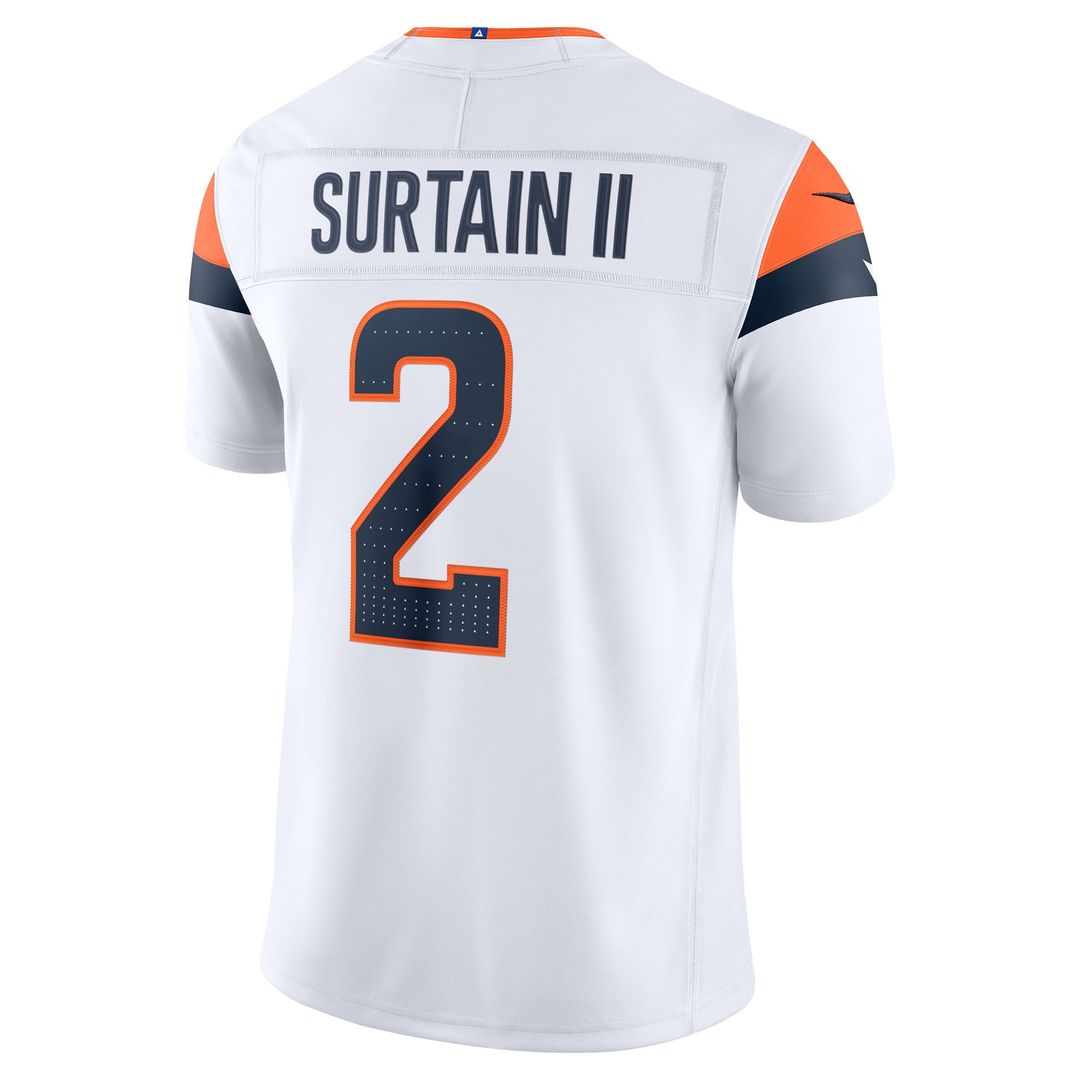 Pat Surtain II Denver Broncos Nike Navy Alternate Vapor F.U.S.E. Stitched Limited Jersey