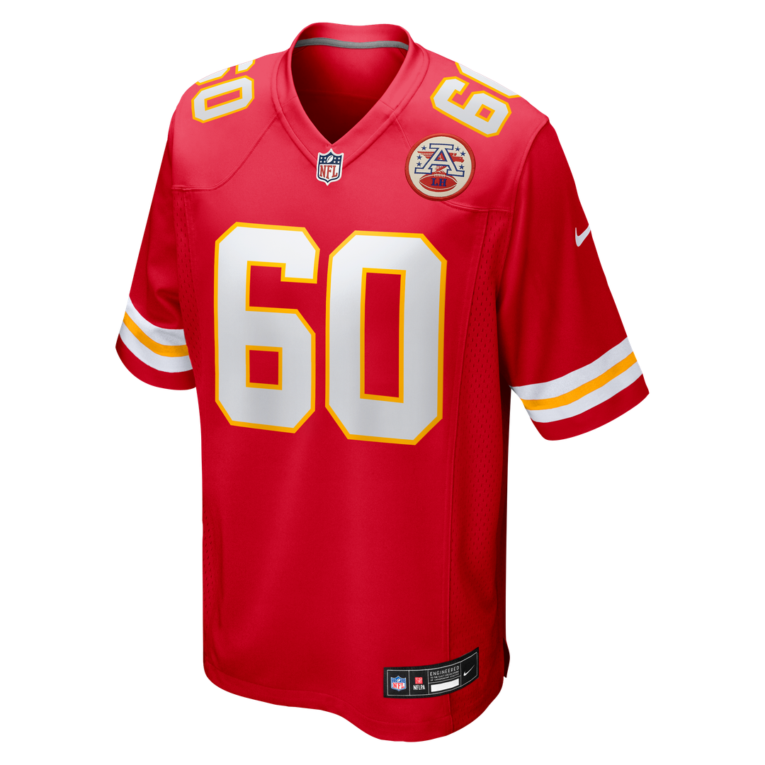 Hunter Nourzad Kansas City Chiefs Nike Red Game Jersey