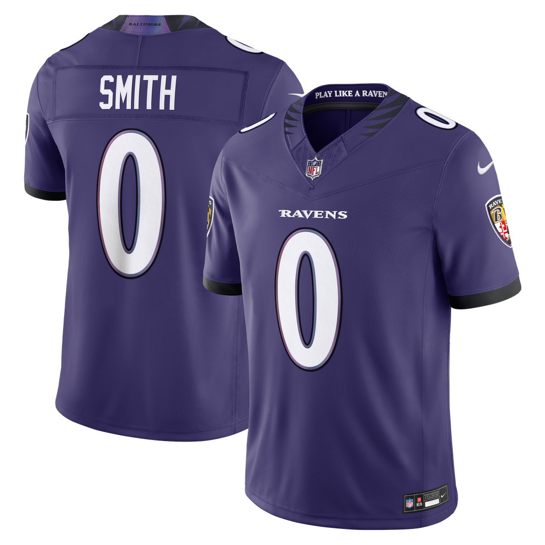 Roquan Smith Baltimore Ravens Nike Purple Team Vapor F.U.S.E. Stitched Limited Jersey
