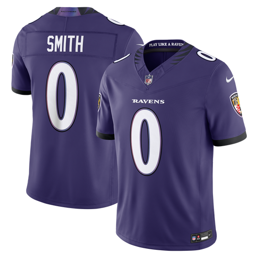 Roquan Smith Baltimore Ravens Nike Purple Team Vapor F.U.S.E. Stitched Limited Jersey