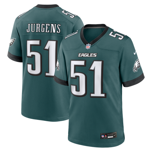 Cam Jurgens Philadelphia Eagles Nike Midnight Green Team Game Jersey