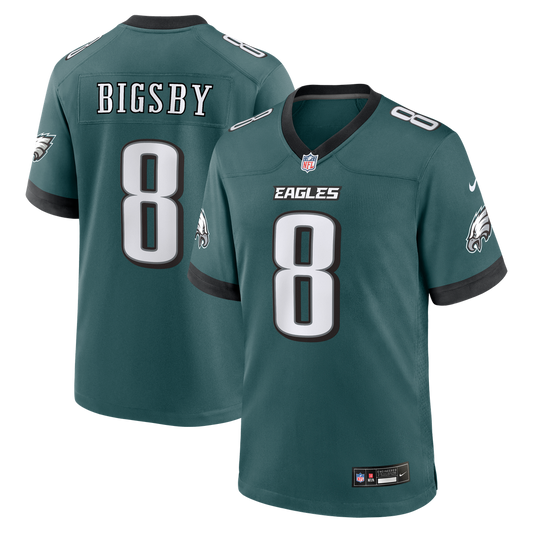 Tank Bigsby Philadelphia Eagles Nike Midnight Green Team Game Jersey