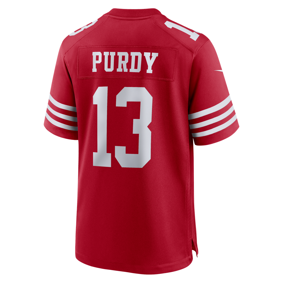 Brock Purdy San Francisco 49ers Nike Scarlet 80th Anniversary Game Jersey