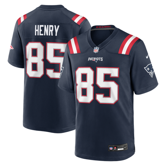 Hunter Henry New England Patriots Nike Navy Team Game Jersey