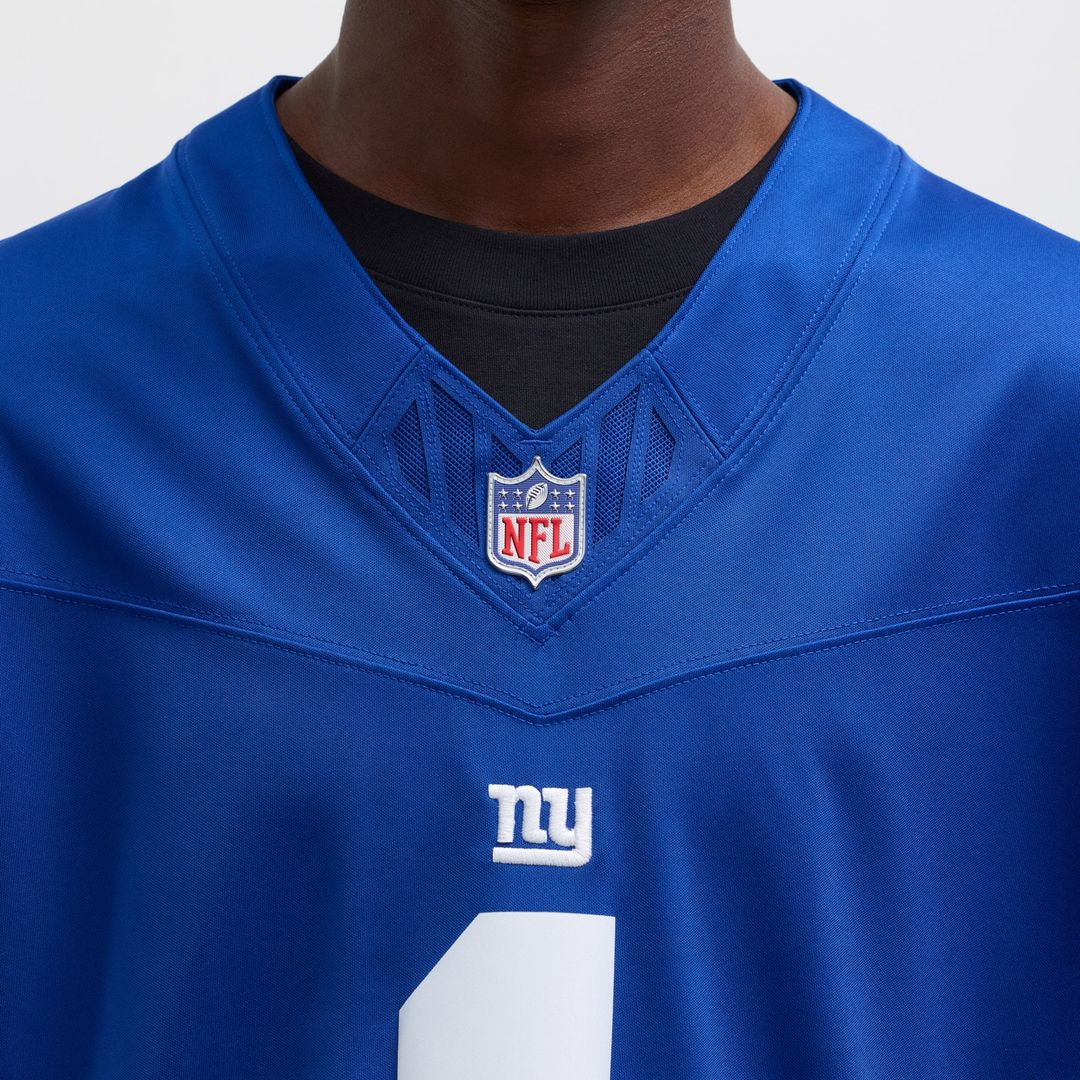 Malik Nabers New York Giants Nike Royal Vapor F.U.S.E. Limited Jersey
