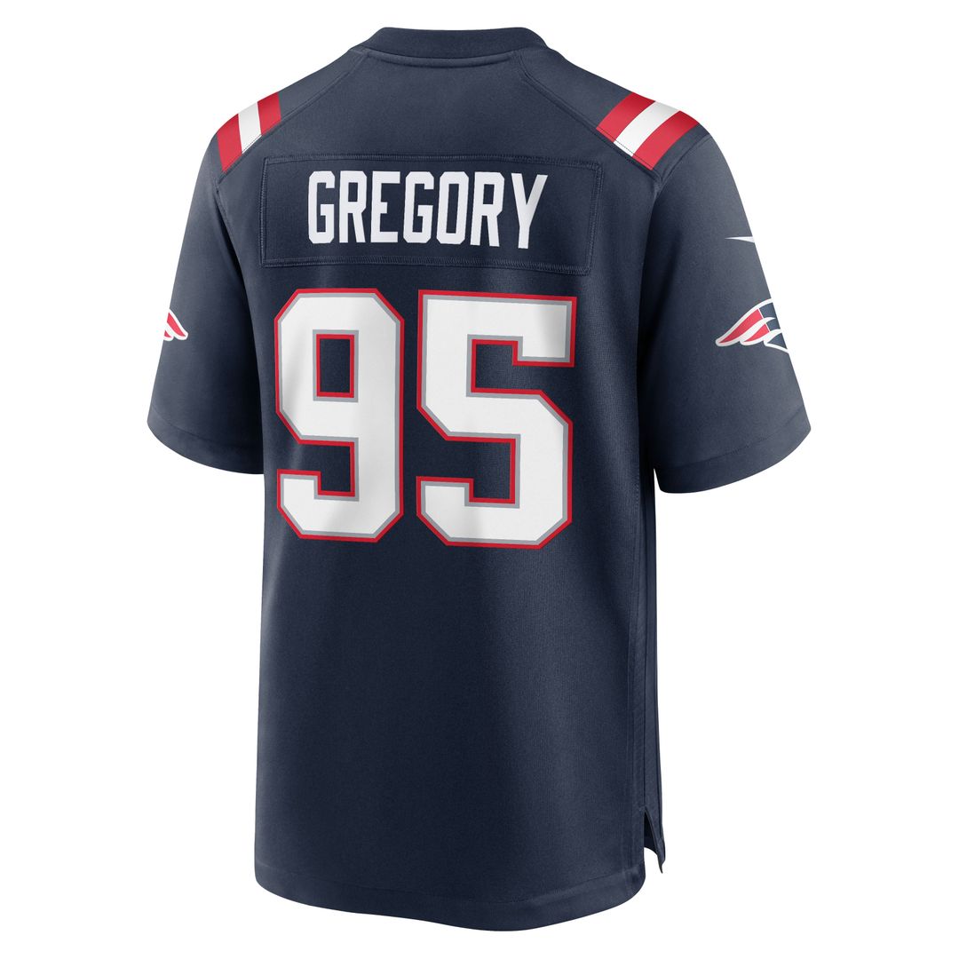 Eric Gregory New England Patriots Nike Navy Team Game Jersey